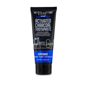 MY MAGIC MUD Activated Charcoal Toothpaste (Fluoride-Free) - Peppermint